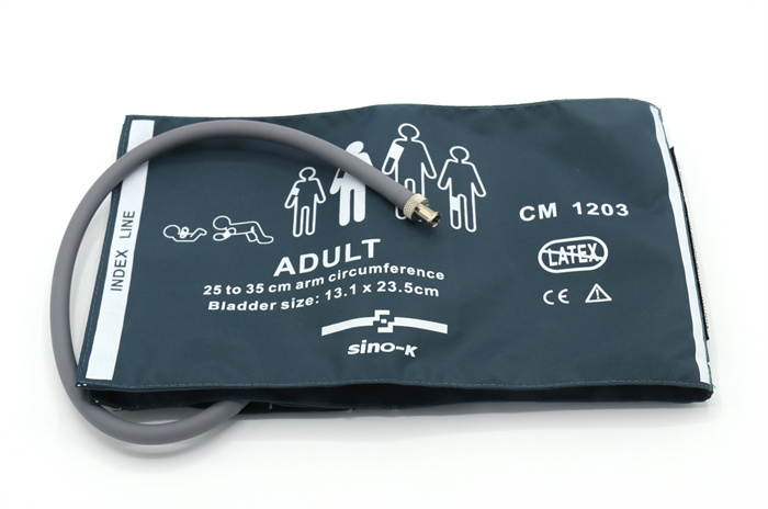 Lot De 5 Brassards Adultes Réutilisables CONTE Pour Tensiomètre (25-35cm) - Avec Tube Et Connecteur, Neuf Sous Blister