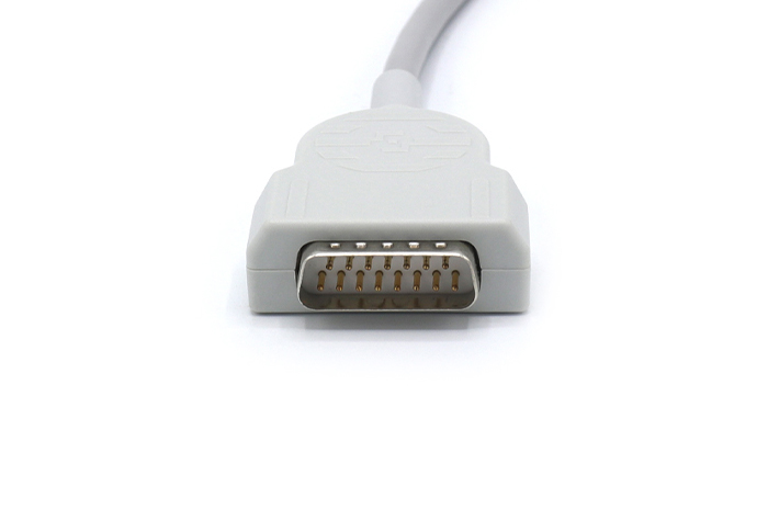 Câble ECG 10 Fils Compatible GE Marquette : Pour Appareil D'électrocardiogramme, 15 Broches, Modèle GE098